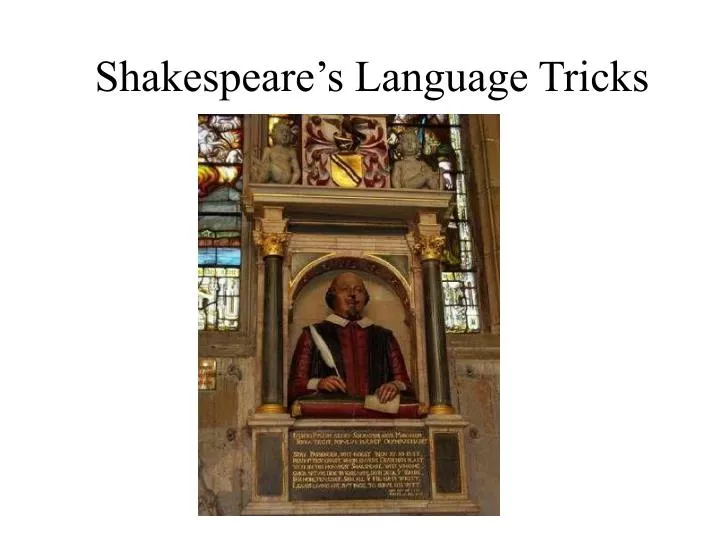 shakespeare s language tricks
