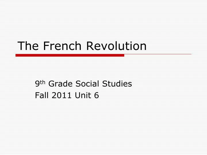 the french revolution