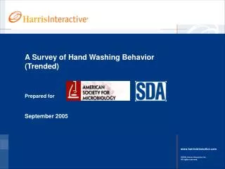 A Survey of Hand Washing Behavior (Trended)