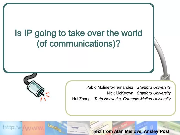 is ip going to take over the world of communications