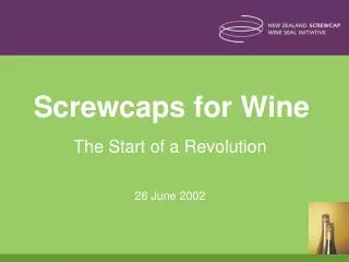 Screwcaps for Wine