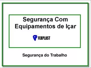seguran a com equipamentos de i ar
