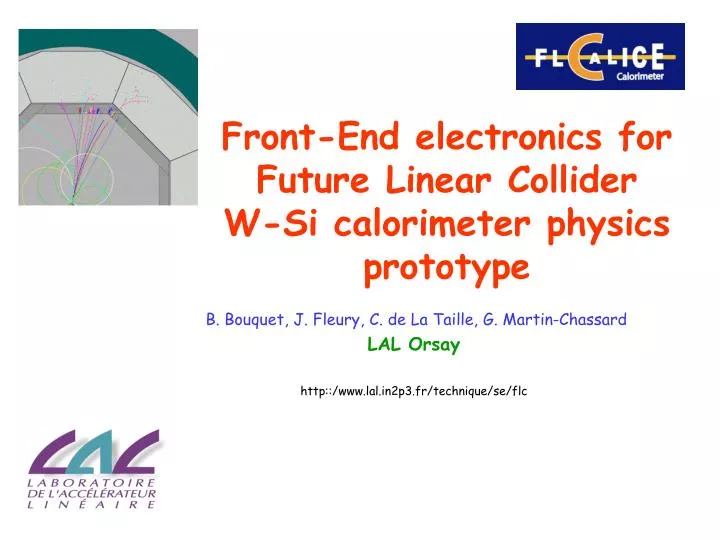 front end electronics for f uture l inear c ollider w si calorimeter physics prototype