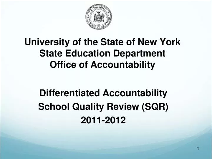 university of the state of new york state education department office of accountability