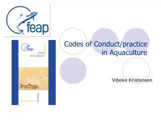 Codes of Conduct/practice in Aquaculture