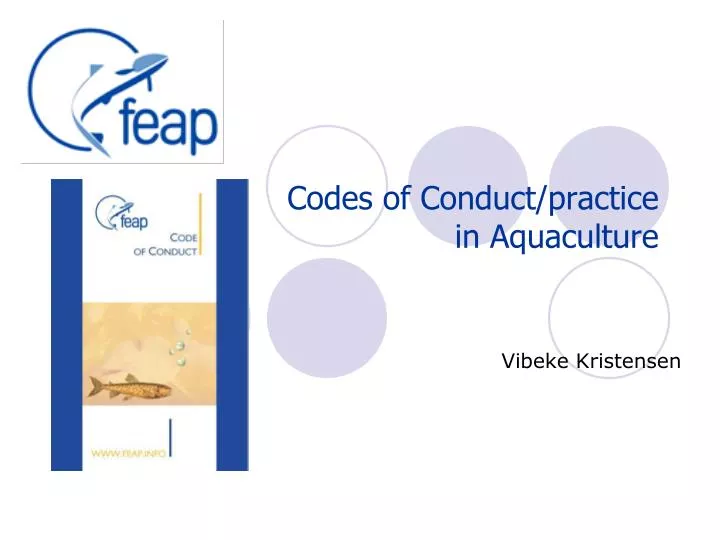 codes of conduct practice in aquaculture