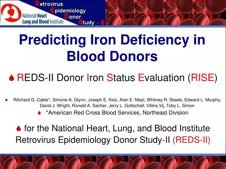 predicting iron deficiency in blood donors