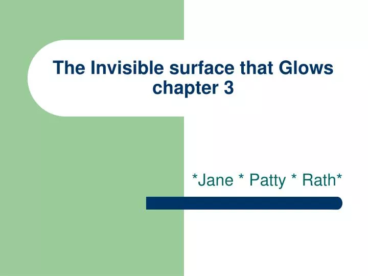 the invisible surface that glows chapter 3