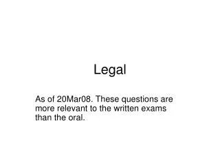 Legal