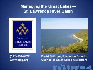 Managing the Great Lakes— St. Lawrence River Basin