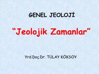 Yrd.Doç.Dr. TÜLAY KÖKSOY