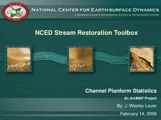 The Stream Restoration Toolbox