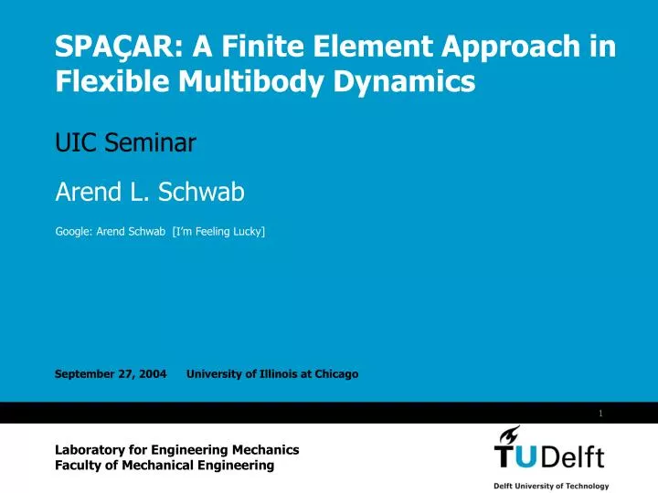spa ar a finite element approach in flexible multibody dynamics