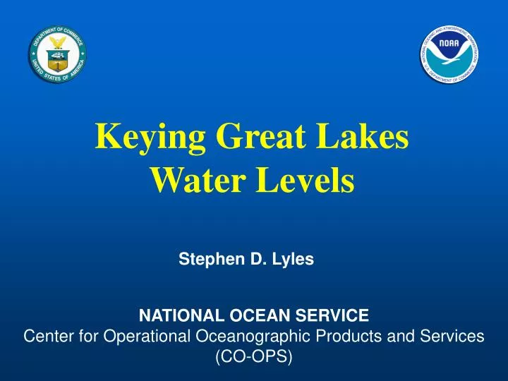 keying great lakes water levels