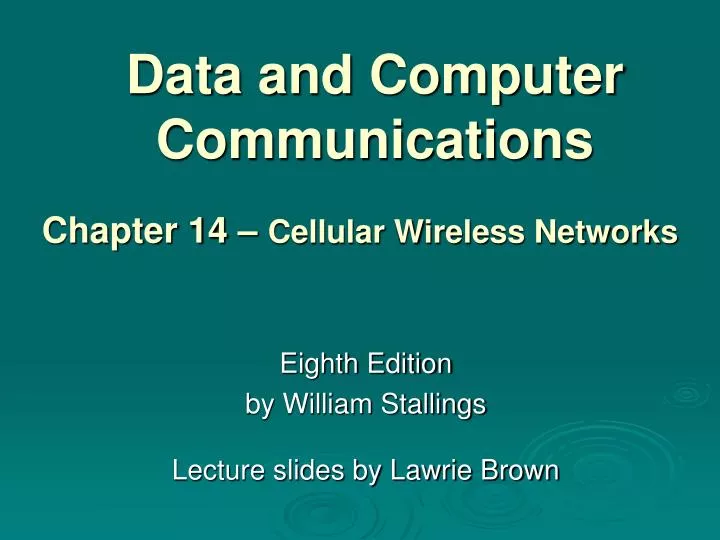 data and computer communications