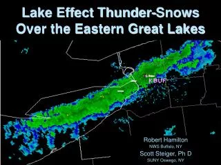 Lake Effect Thunder-Snows Over the Eastern Great Lakes