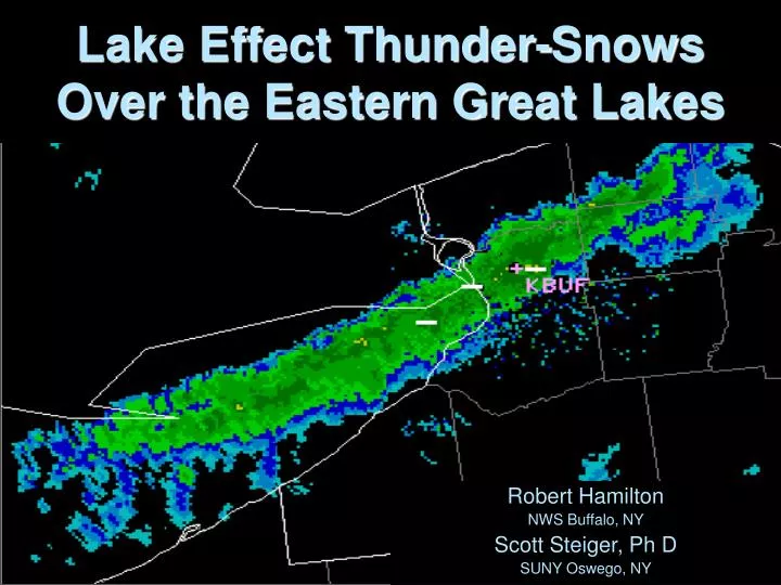 lake effect thunder snows over the eastern great lakes