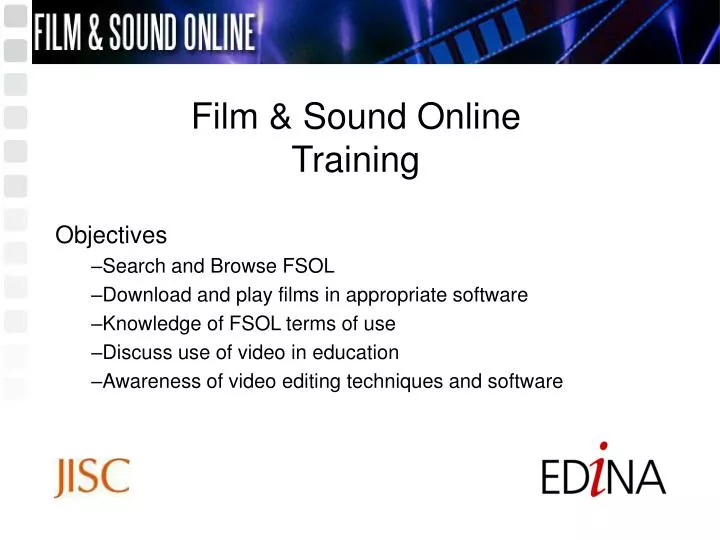 film sound online training