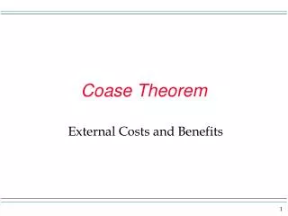 Coase Theorem