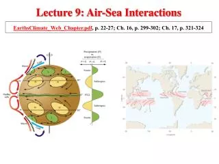Lecture 9: Air-Sea Interactions