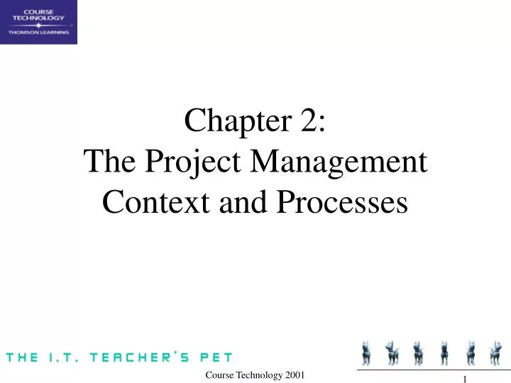 chapter 2 the project management context and processes