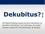 Dekubitus? - slide 1