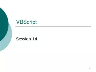 VBScript