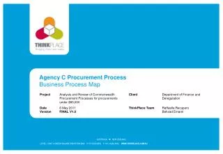 Agency C Procurement Process Business Process Map