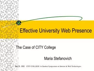 Effective University Web Presence