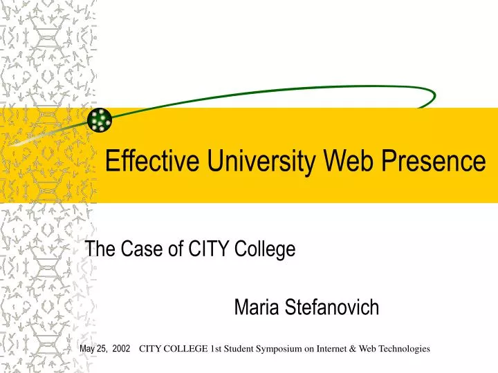 effective university web presence