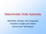 Deterministic Finite Automata - slide 1
