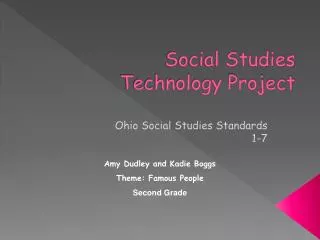 Social Studies Technology Project