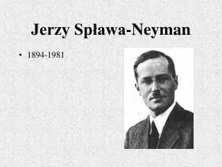 jerzy sp awa neyman