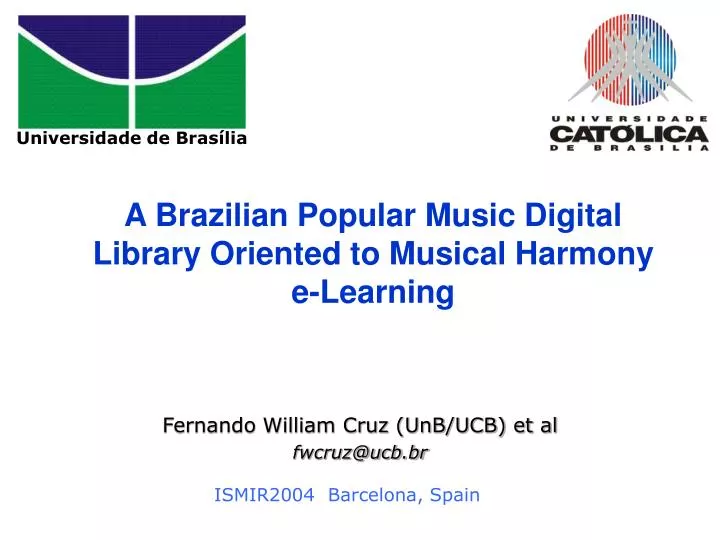 a brazilian popular music digital library oriented to musical harmony e learning