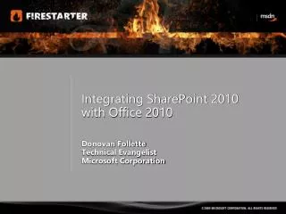 Integrating SharePoint 2010 with Office 2010