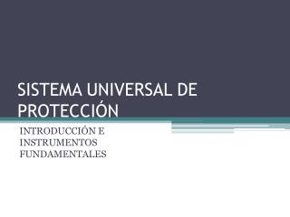 SISTEMA UNIVERSAL DE PROTECCIÓN