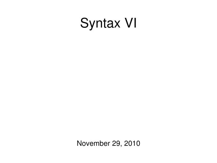 syntax vi