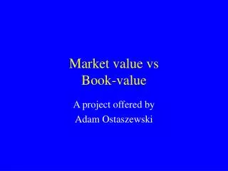 Market value vs Book-value