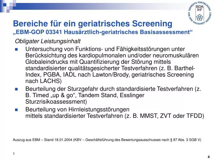 bereiche f r ein geriatrisches screening ebm gop 03341 haus rztlich geriatrisches basisassessment