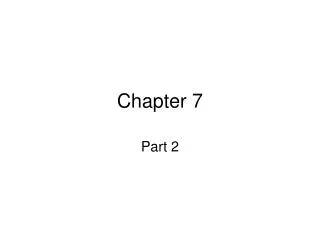 Chapter 7