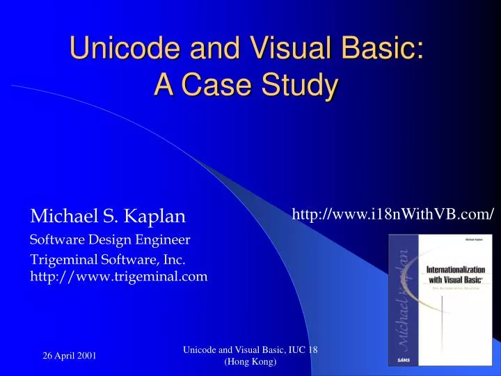 michael s kaplan software design engineer trigeminal software inc http www trigeminal com