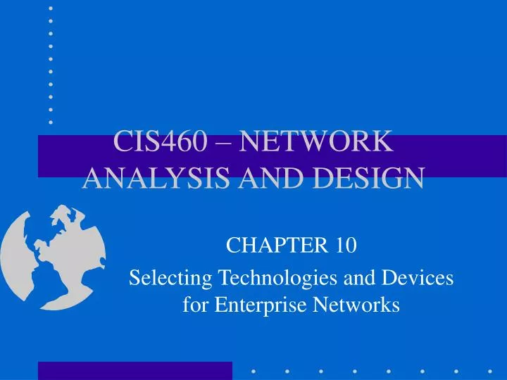 cis460 network analysis and design