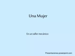 una mujer