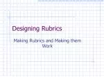 Designing Rubrics - slide 1