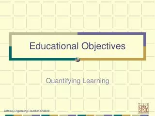 Educational Objectives