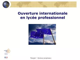 ouverture internationale en lyc e professionnel