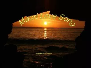 Maori Love Song