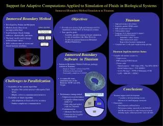 Support for Adaptive Computations Applied to Simulation of Fluids in Biological Systems
