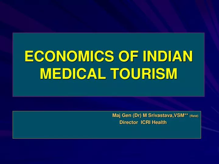 economics of indian medical tourism