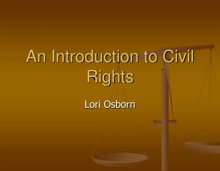 an introduction to civil rights